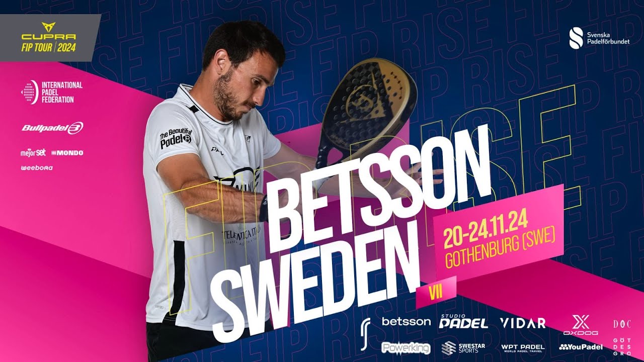 PADEL! BETSSON FIP RISE VI – ROUND OF 16  LIVE from Centre Court | Multi-Angle