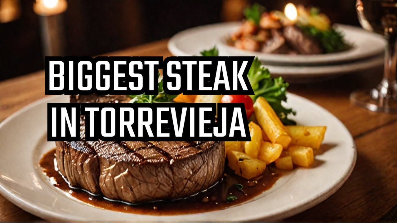 A trip to Franks restaurant, is this the biggest steak in Torrevieja? #ourplaceinthesun