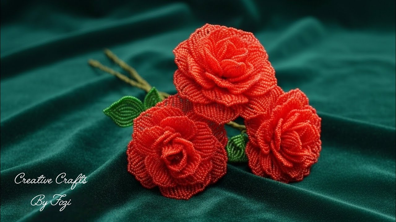 Beaded Rose Flower Tutorial: How to Make Stunning French Beaded Roses