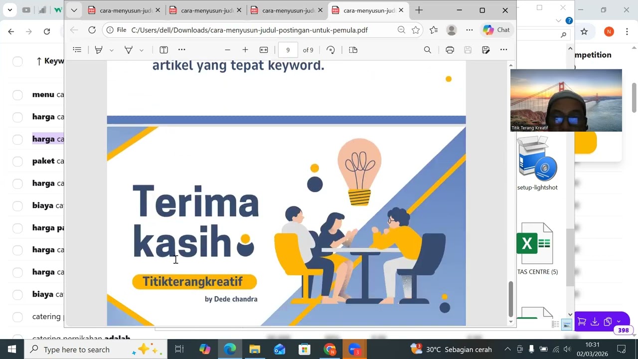 Zoom Teknis WSP pemula (02/03/2026)
