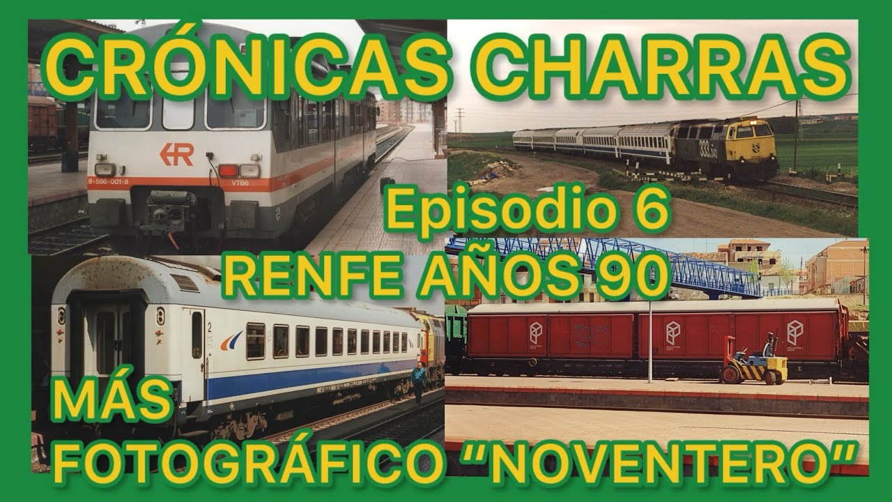 🚄TRENES IMPRESIONANTES en Salamanca,  el FERROCARRIL ESPAÑOL de Renfe en los años 90
