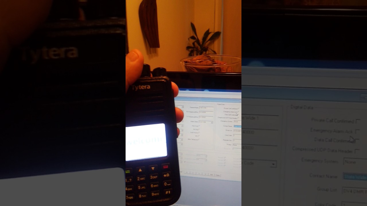Connecting to dv4 mini rooms using md380