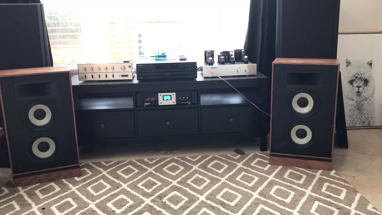 Klipsch KG4 and Fisher X-101-D