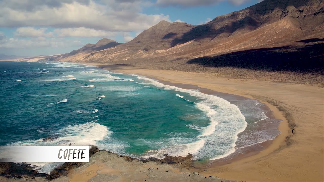 Bird's-eye view of Fuerteventura's iconic beaches: Cofete, El Cotillo, Corralejo, Lobos, Morro Jable