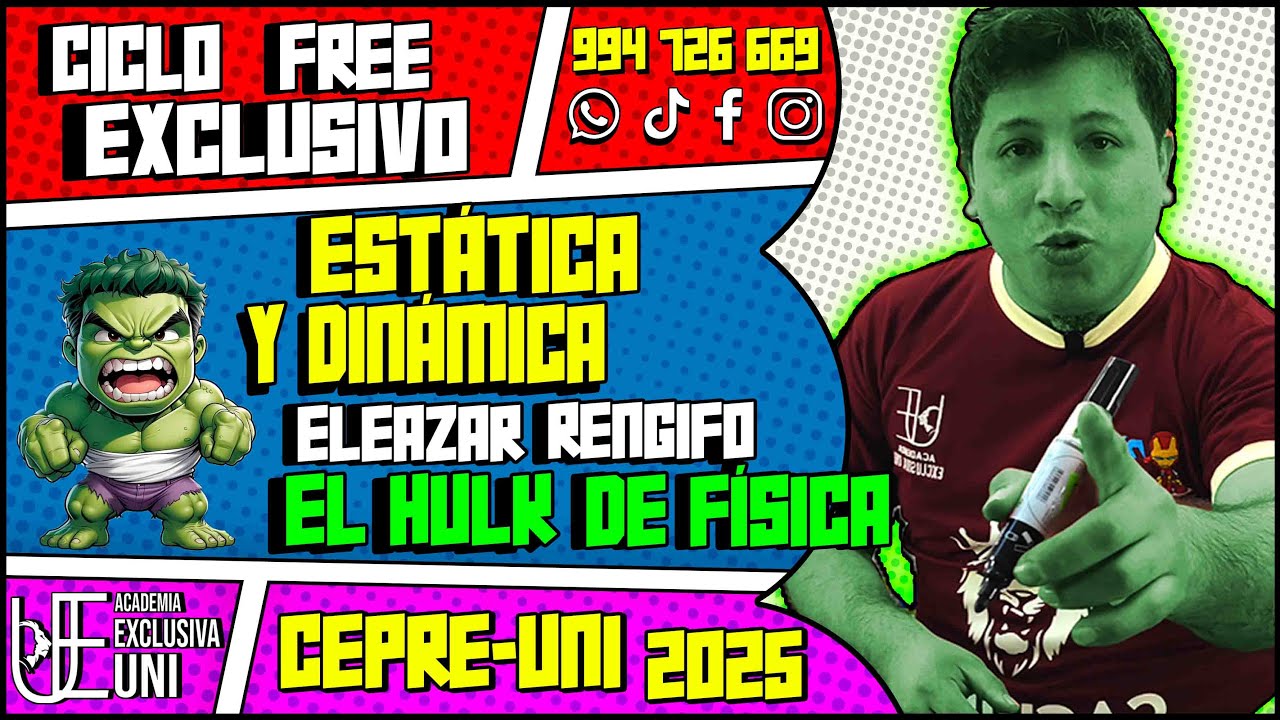 ESTÁTICA Y DINÁMICA CEPRE UNI 2025-I 🥵🤯