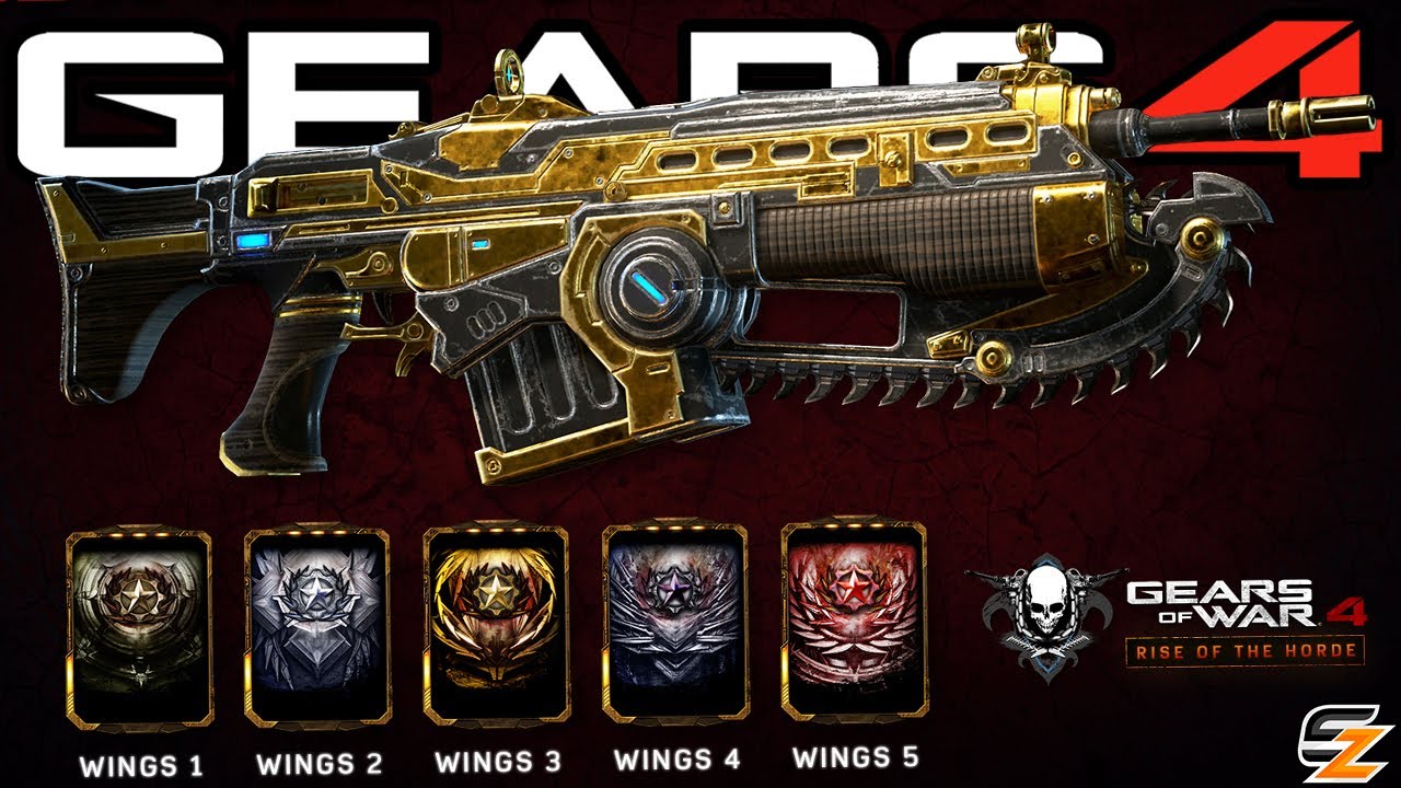 Gears of War 4 New Wings Re Ups, Wings Weapon Skins & How to Unlock them!
