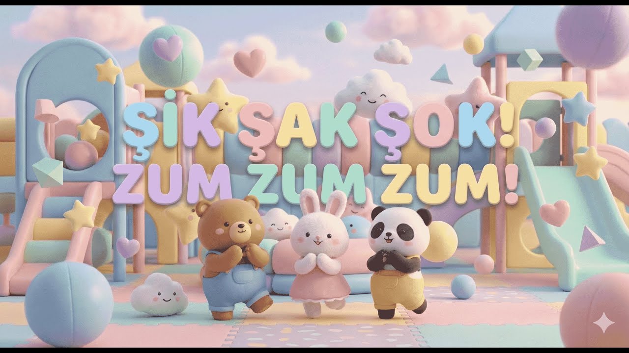 Şik Şak Şok Zum Zum Zum 🎶 | Bebekler İçin Eğlenceli Çocuk Şarkısı