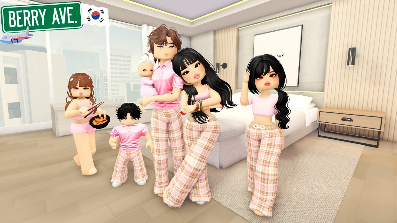 RUTINA DE MAÑANA EN SEOUL COREA CON MI ESPOSO E HIJOS EN BERRY AVENUE ROBLOX PENTHOUSE DE LUJO