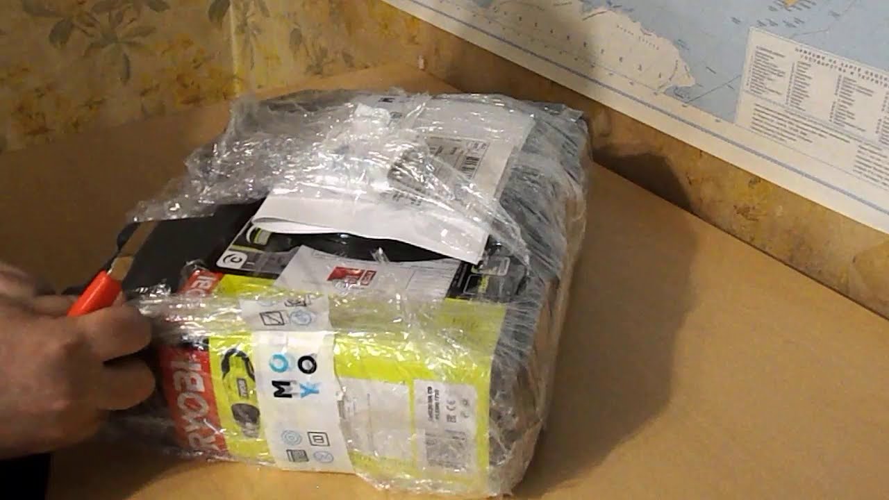 Распаковка технического фена Ryobi EHG2020LCD  купленного 11/07/2020 на MOYO