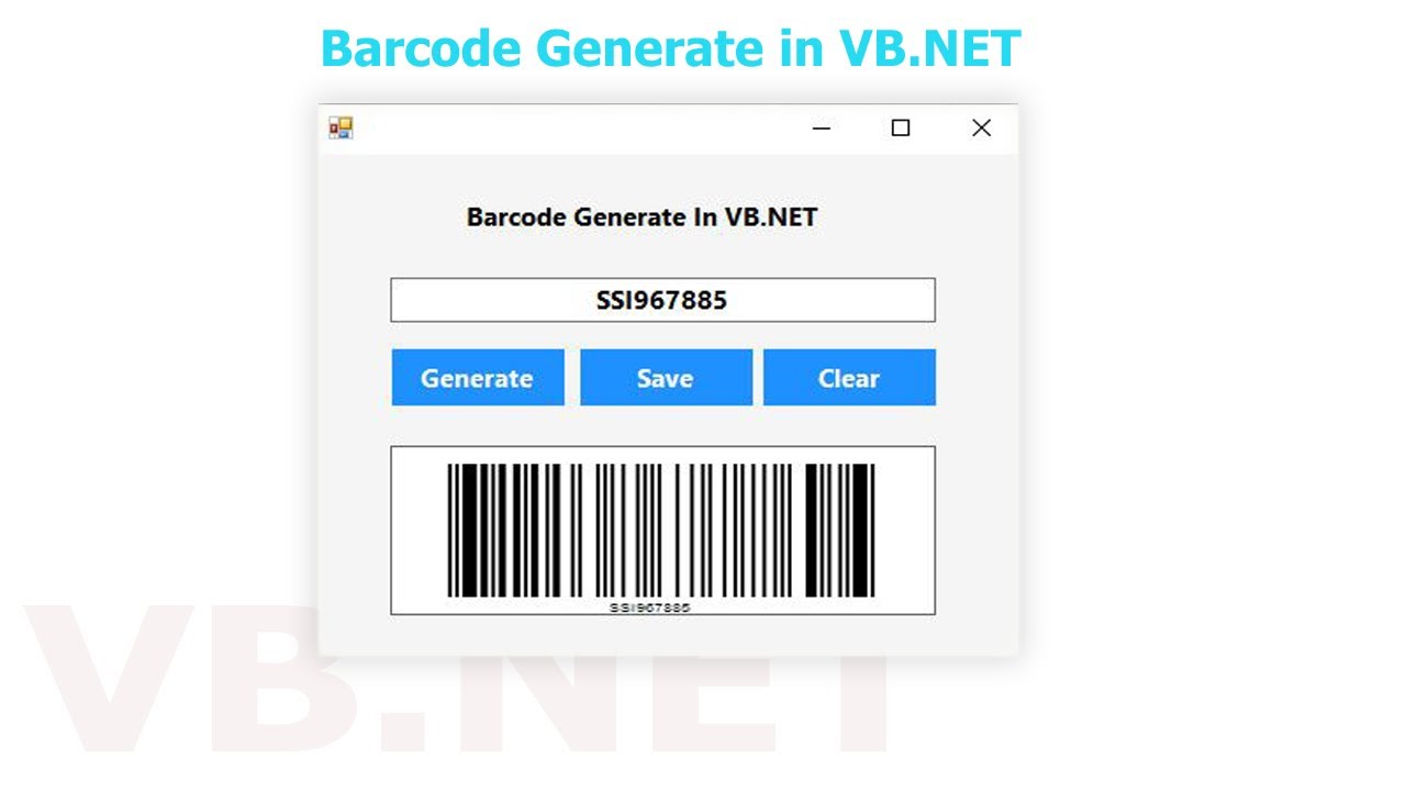Generate Barcode in VB.NET