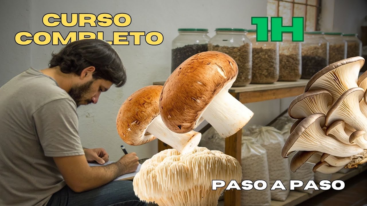 Curso de Cultivo de Setas Comestibles Completo: Aprende F&aacute;cil y R&aacute;pido