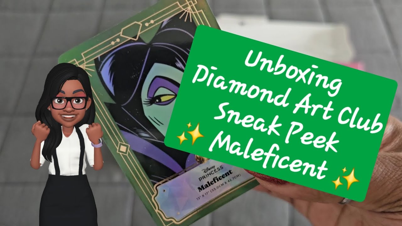 Unboxing Diamond Art Club Sneak Peek ✨️ Maleficent ✨️