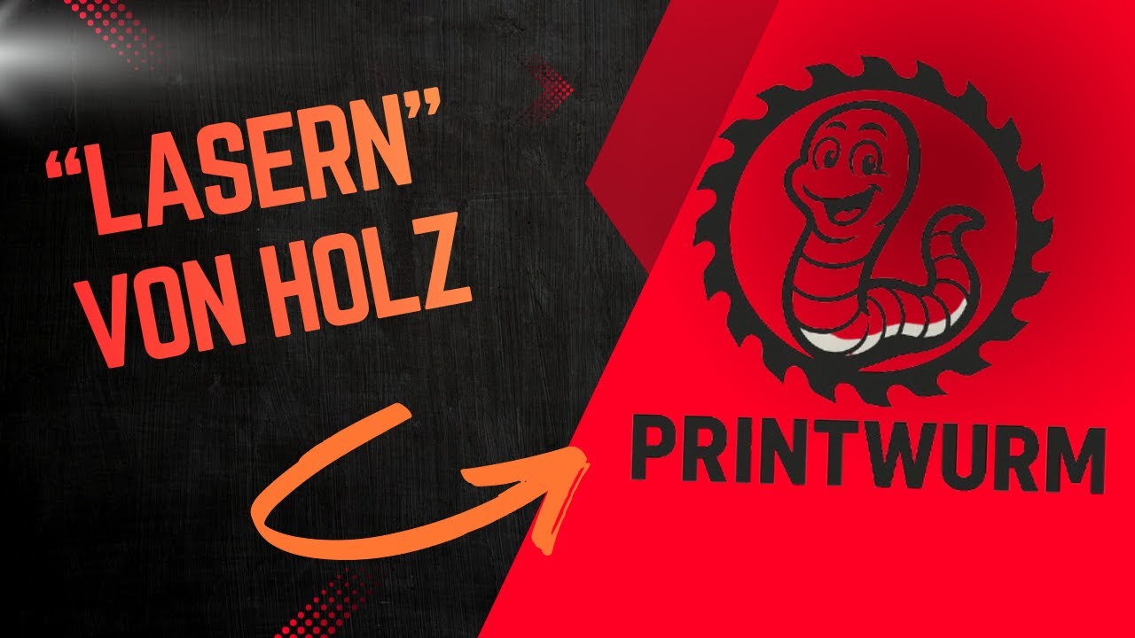 Ortur Laser Master 3 ,von Holz für mein Schiebelschlitten , mit dem Logo www.Printwurm. de