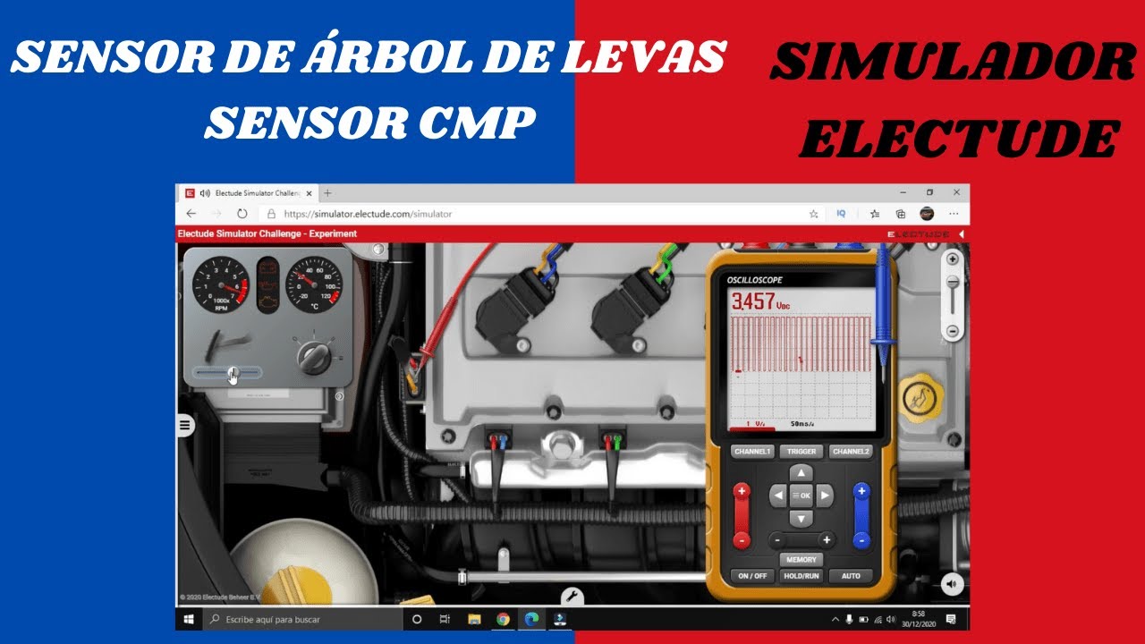 Sensor CMP | ¿Cómo funciona? | Comprobación del sensor de árbol de levas | Simulador ELECTUDE