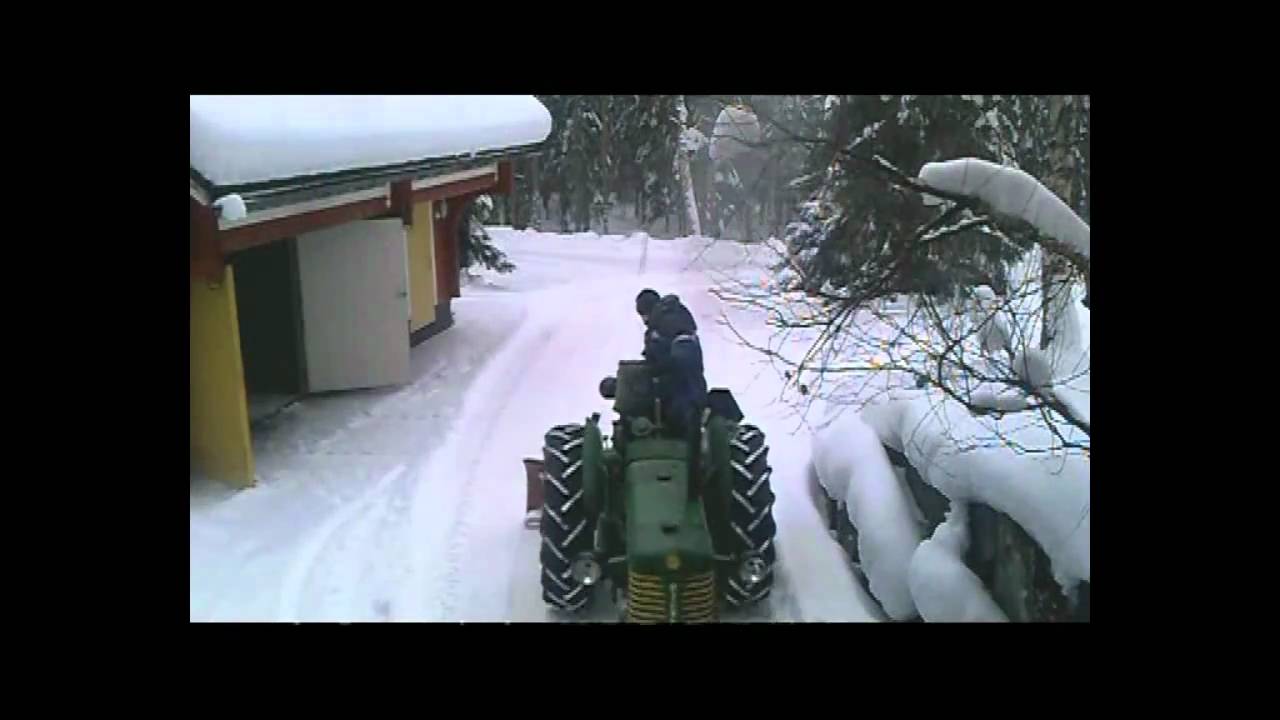 Snow removal with Zetor 25