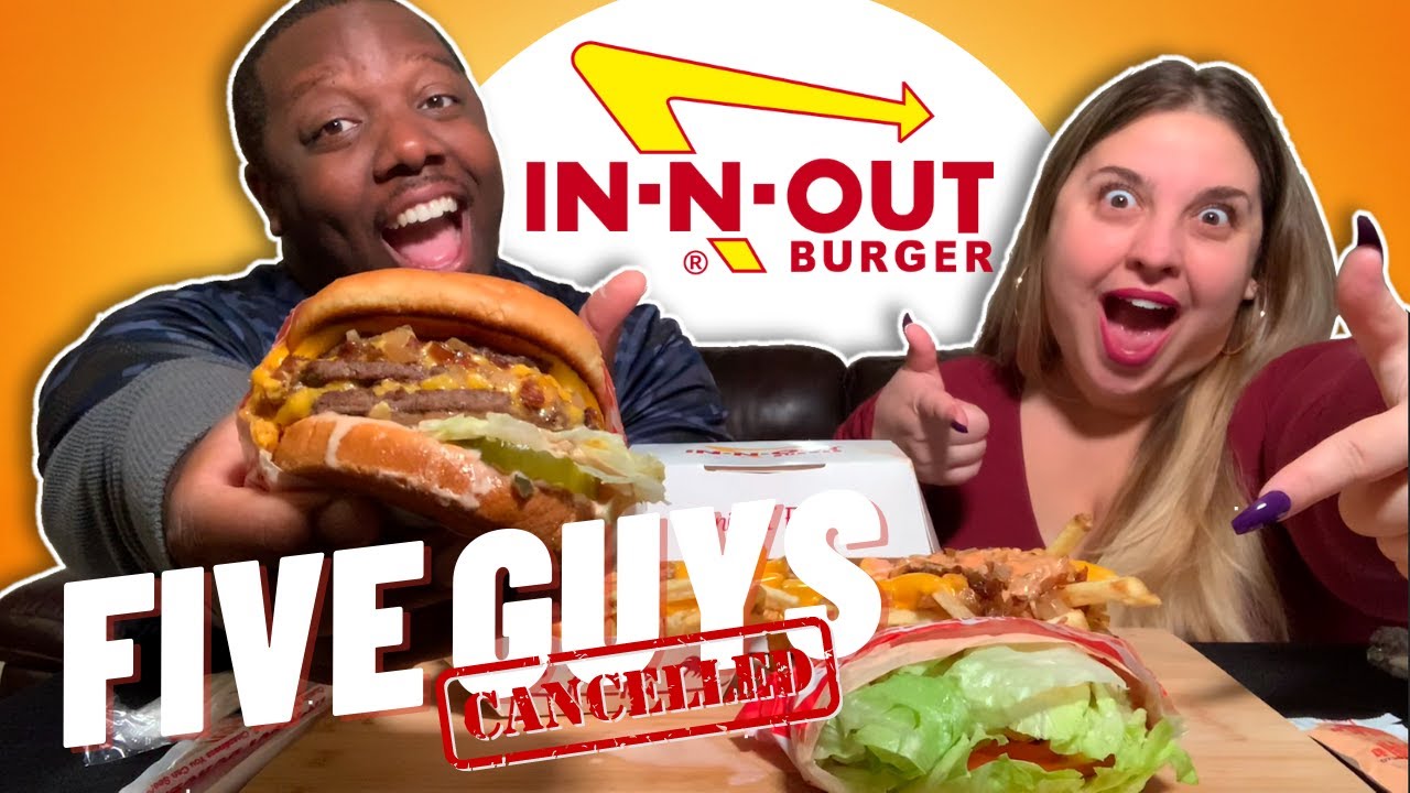 In N Out Mukbang + Secret Menu [Why We Will NEVER Eat At Five Guys Again]