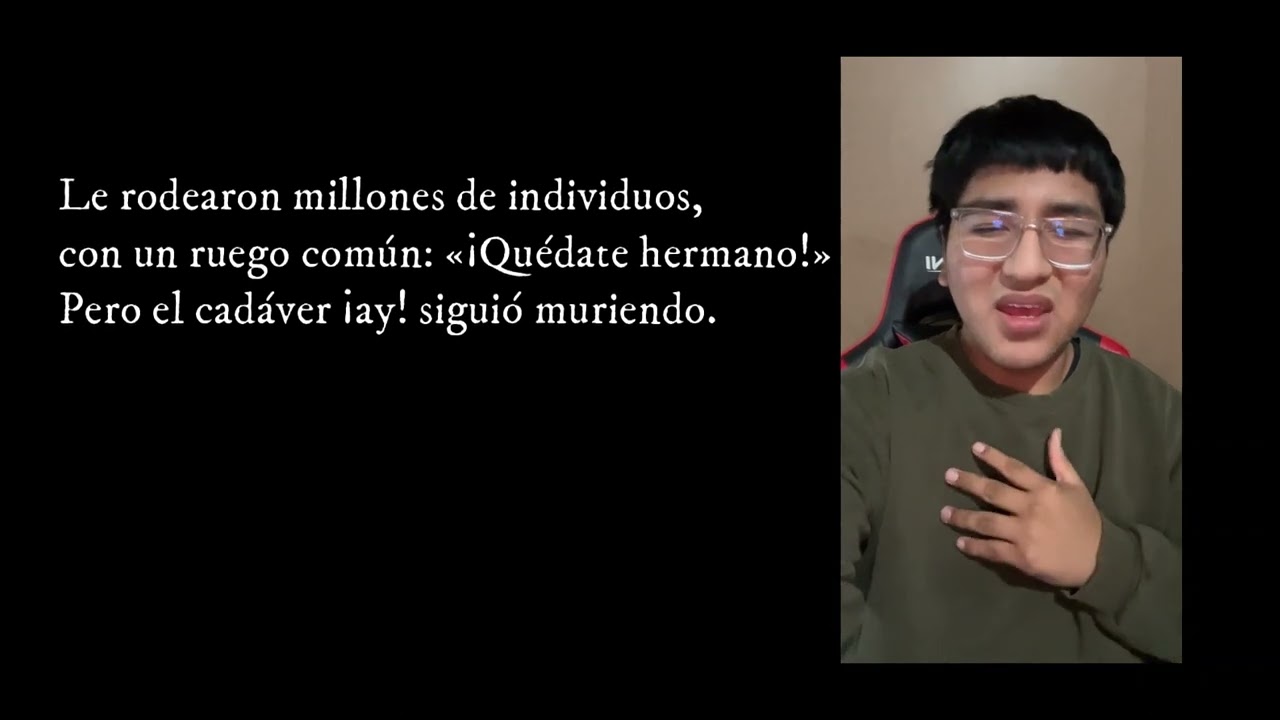 UCV Catedra Vallejo Declamacion del poema Trilce I & Masa de Cesar Vallejo