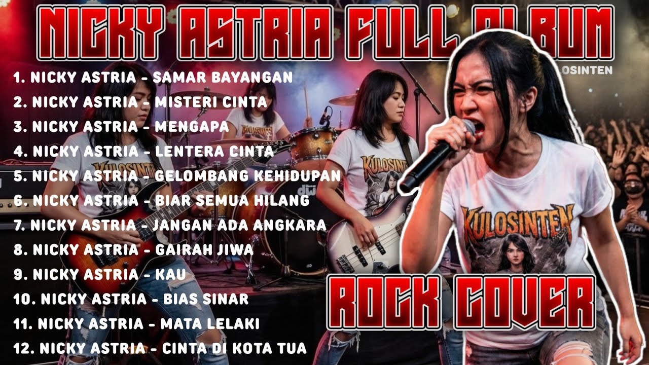 NICKY ASTRIA FULL ALBUM ROCK COVER | Top Hits Era 80 dan 90an