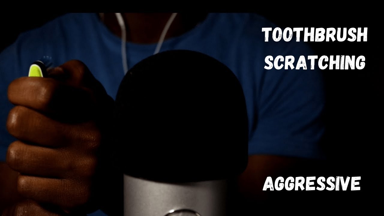 ASMR | Aggressive Toothbrush Scratching w/ Mic Scratching (No Talking)