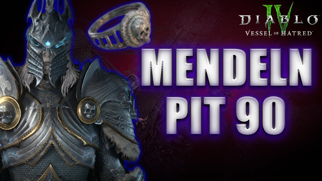 Mendeln Minion Necro PIT 90 Clear | Diablo 4 Necromancer Season 6 Build #skulm #diablo4