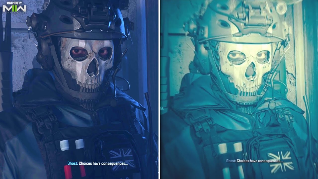 The Only Cutscene where you can keep the NVG on or off in Call Of Duty: Modern Warfare II (2022)