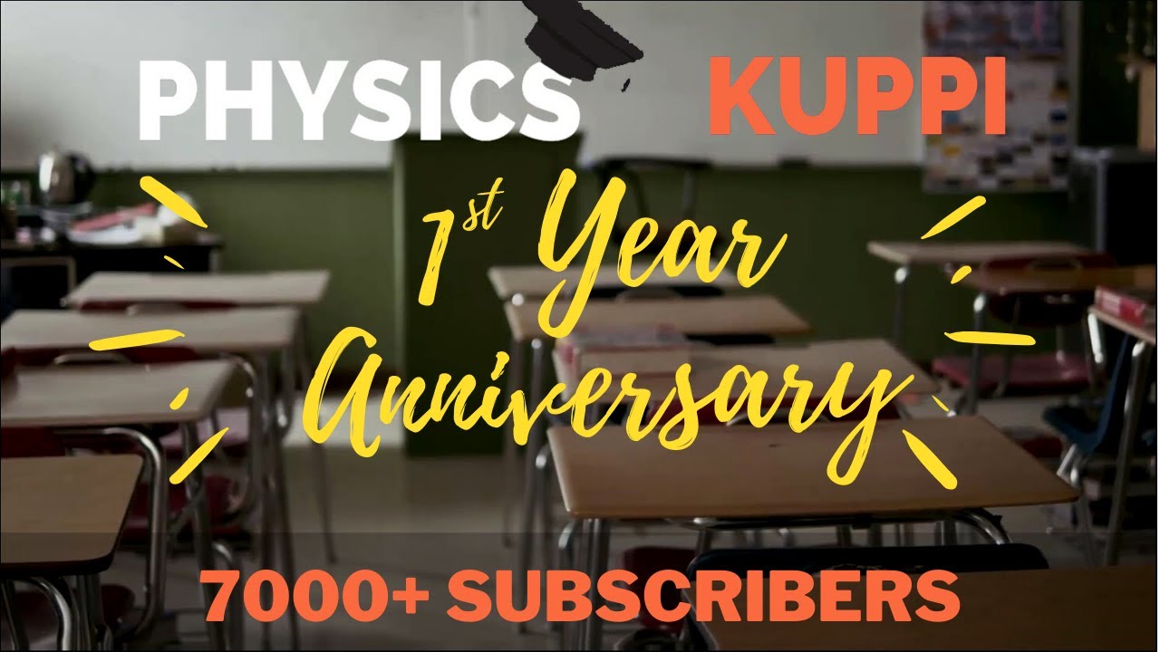 PHYSICS KUPPI 1st Year Anniversary with +7000 Subscribers 🙌⭐