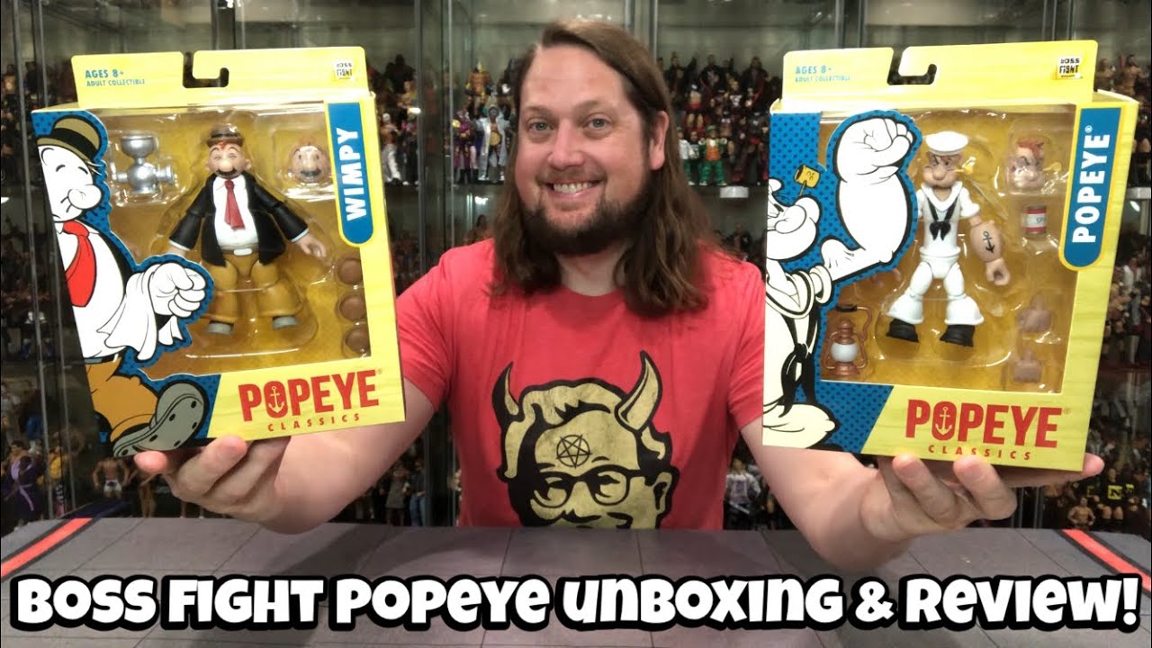 Popeye & Wimpy Boss Fight Popeye Unboxing & Review!