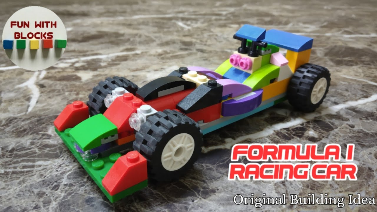 Lego classic 10715 Formula 1 Racing Car - F1 Car Building Instructions