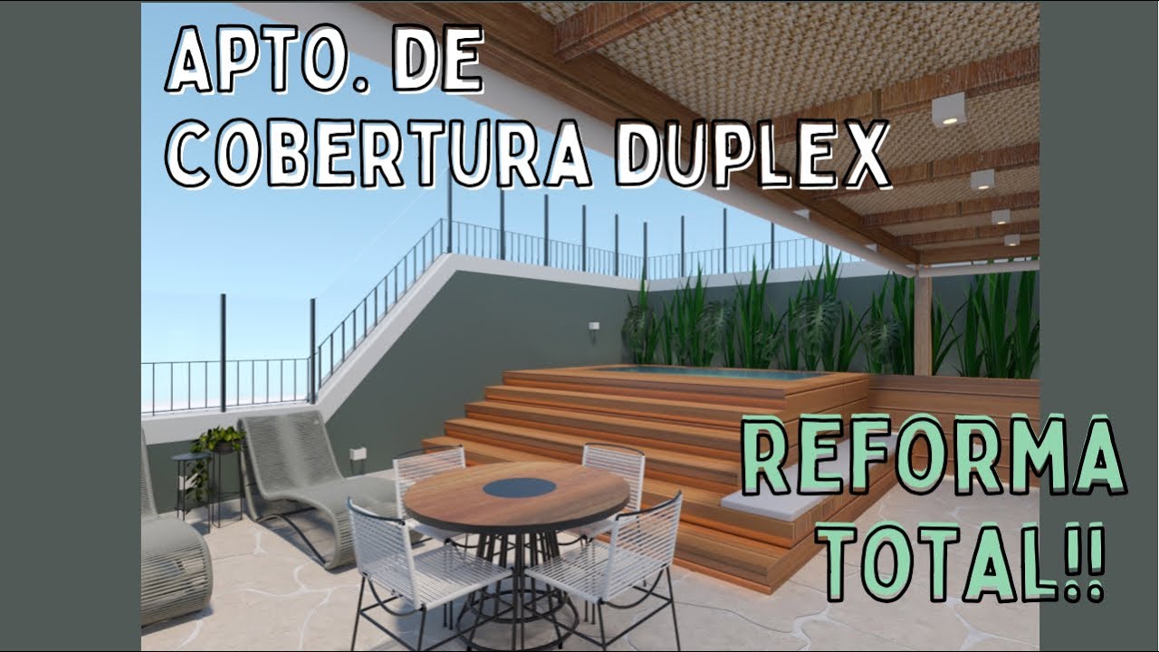 APARTAMENTO DE COBERTURA DUPLEX - REFORMA TOTAL :) EP01 - PISCINA, ÁREA GOURMET E SALAS