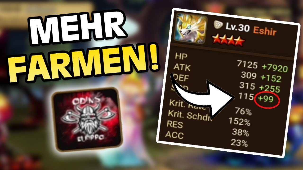 Bitte fang an zu farmen, sonst wird das nichts mit PvP! | Account Review | Summoners War