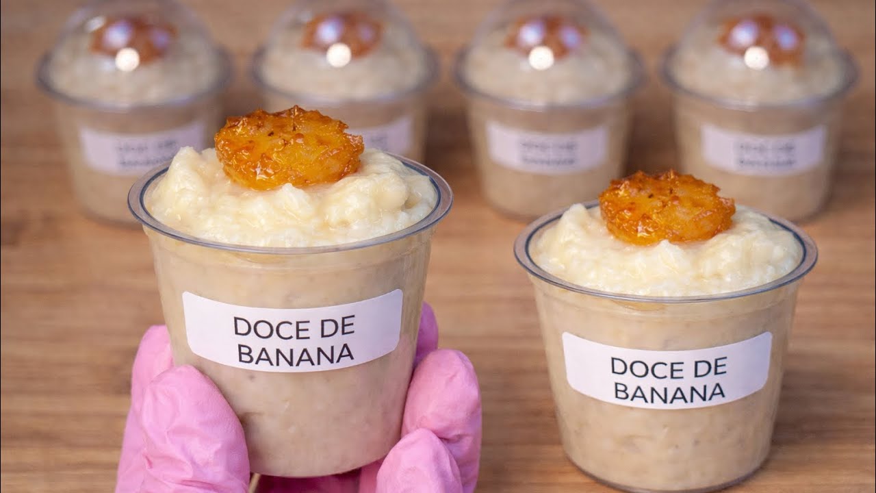 S&Oacute; 4 INGREDIENTES - DOCE DE BANANA CREMOSO E F&Aacute;CIL - FA&Ccedil;A E VENDA