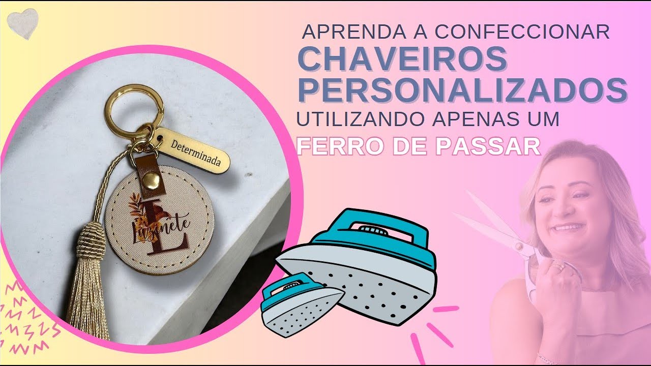Aprenda a Confeccionar um Chaveiro Sublimado Utilizando apenas um Ferro de Passar