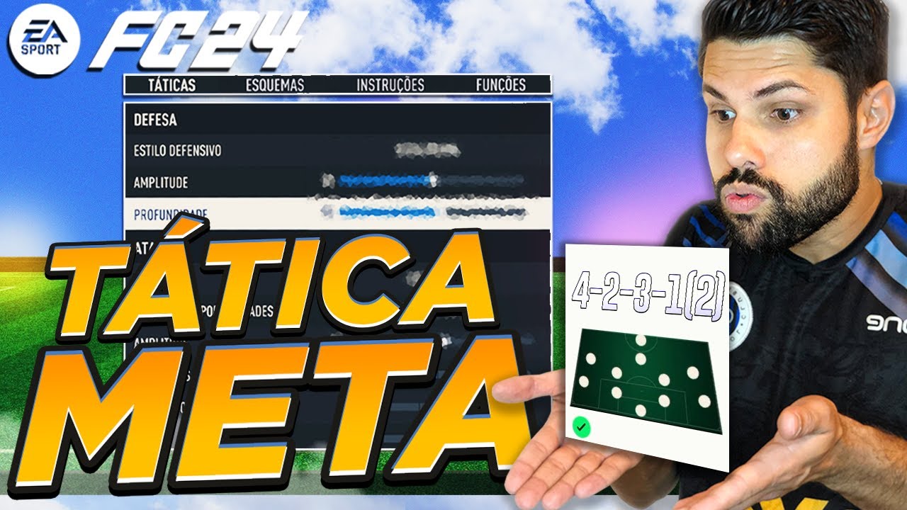 TUTORIAL COMPLETO 4-2-3-1(2) TÁTICA META PARA A PRIMEIRA WL NO EA FC 24!!