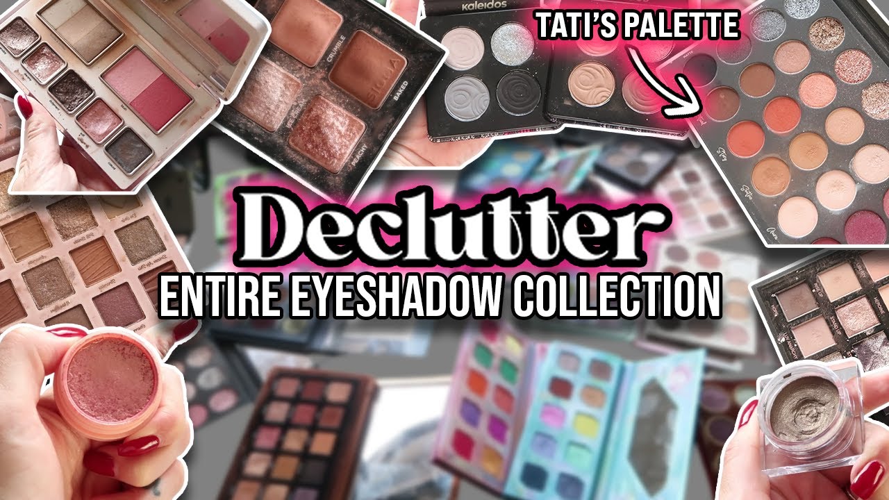 EYESHADOW PALETTE COLLECTION + DECLUTTER 2024