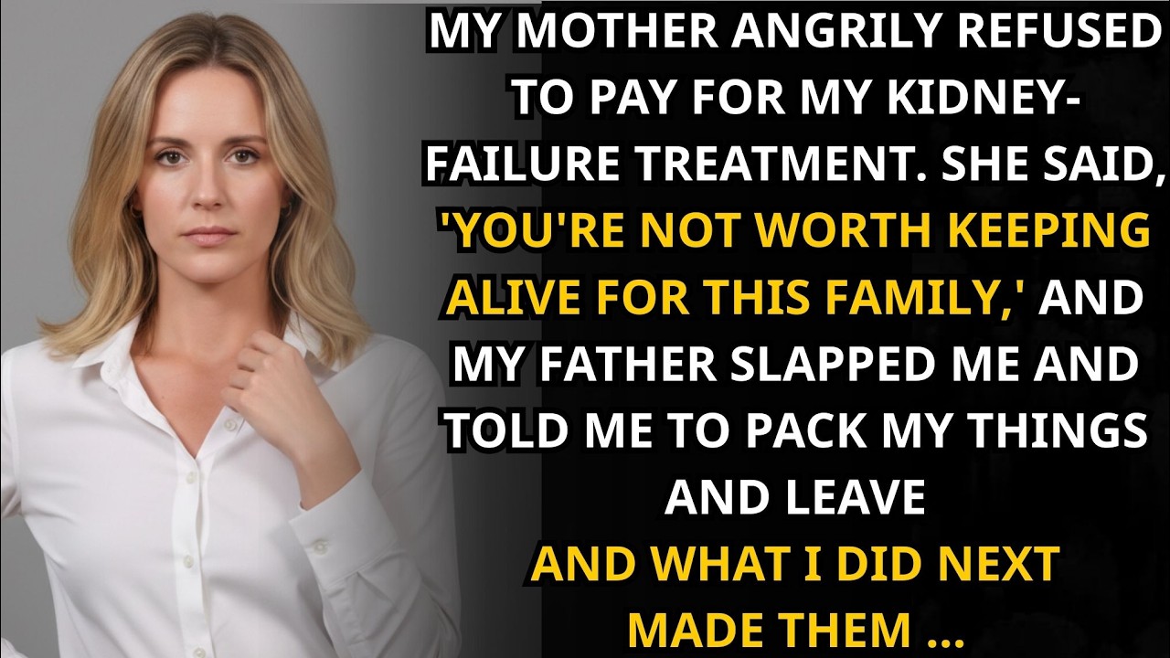 My mother refused to pay for my treatment, saying I wasn’t worth saving, and what I did right next…
