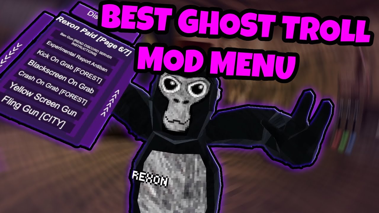 The BEST Ghost Trolling Gorilla Tag Mod Menu!? | Rexon | Gorilla Tag Cheats
