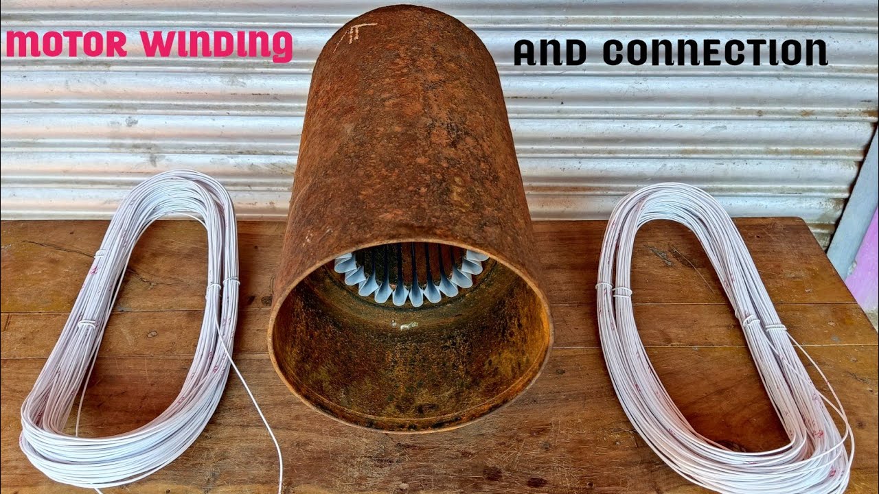 12.5 Hp Motor Winding and Connection|| 3 phase,24 slots,2900 RPM || Unnati Company ||Technical kafi
