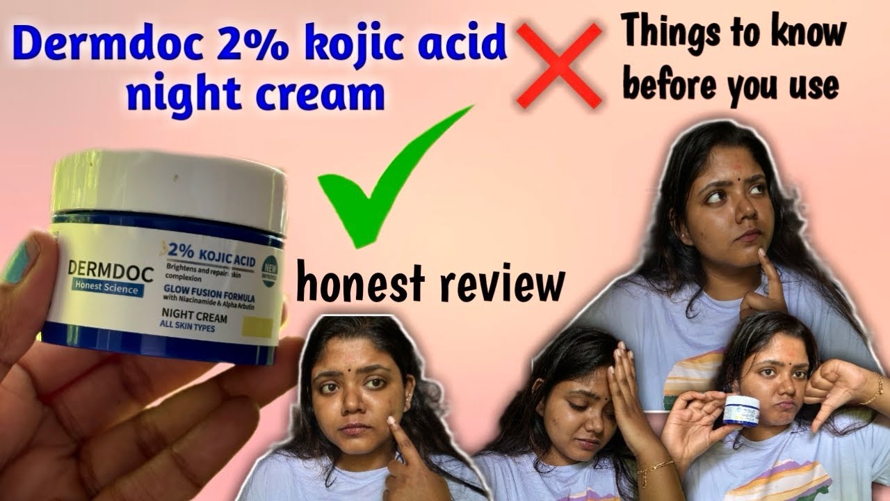 Dermdoc 2% Kojic acid night cream review |Malayalam | 🤯🤔 Darkspots and pigmentation