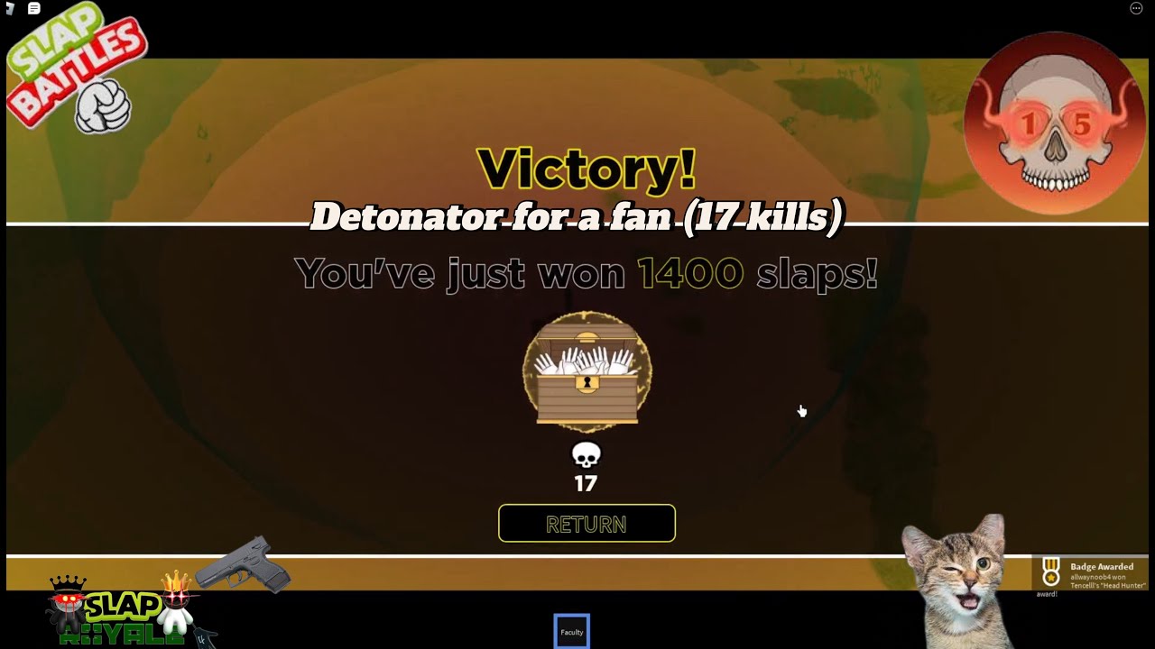 Slap Royale | Faculty with 17 kills