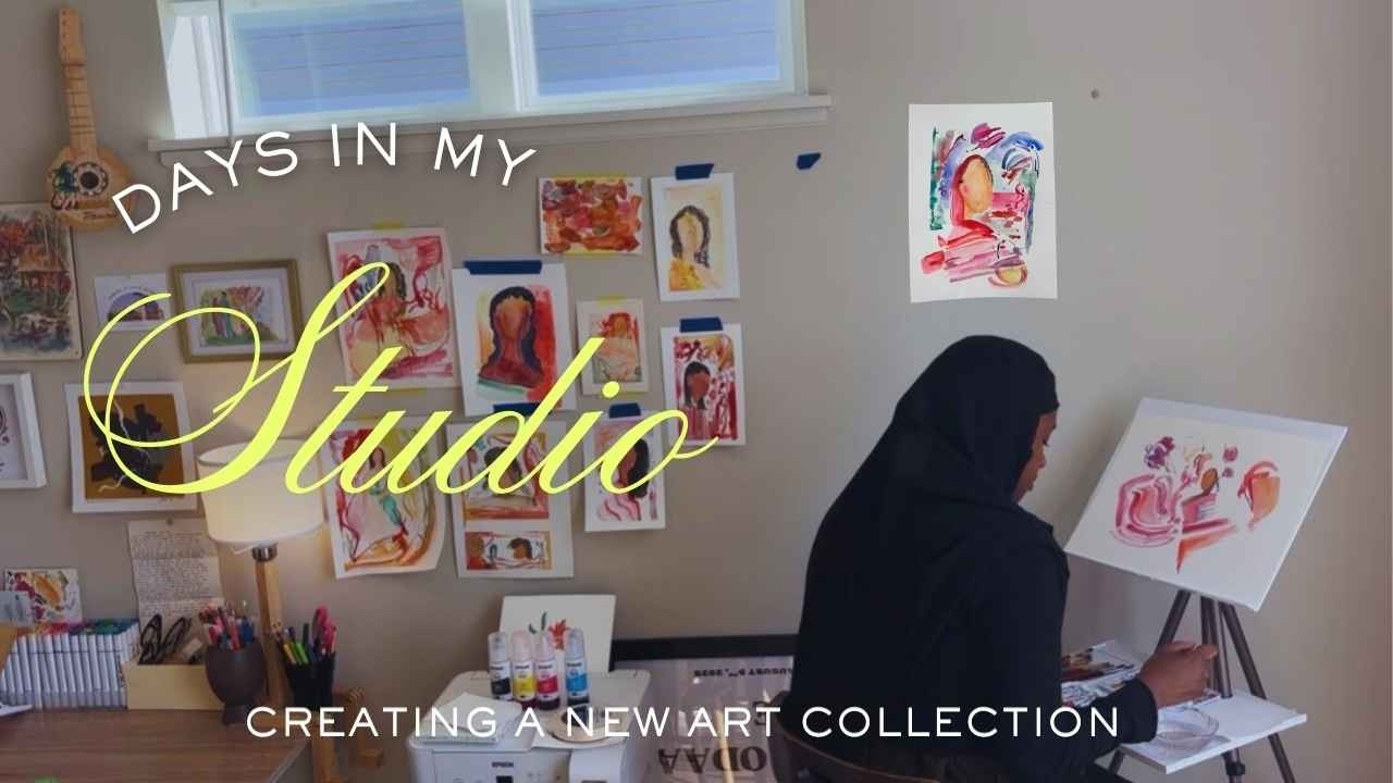 Days in My Art Studio 🎨 | Creating a New Collection, Finding Myself & Returning to Joy
