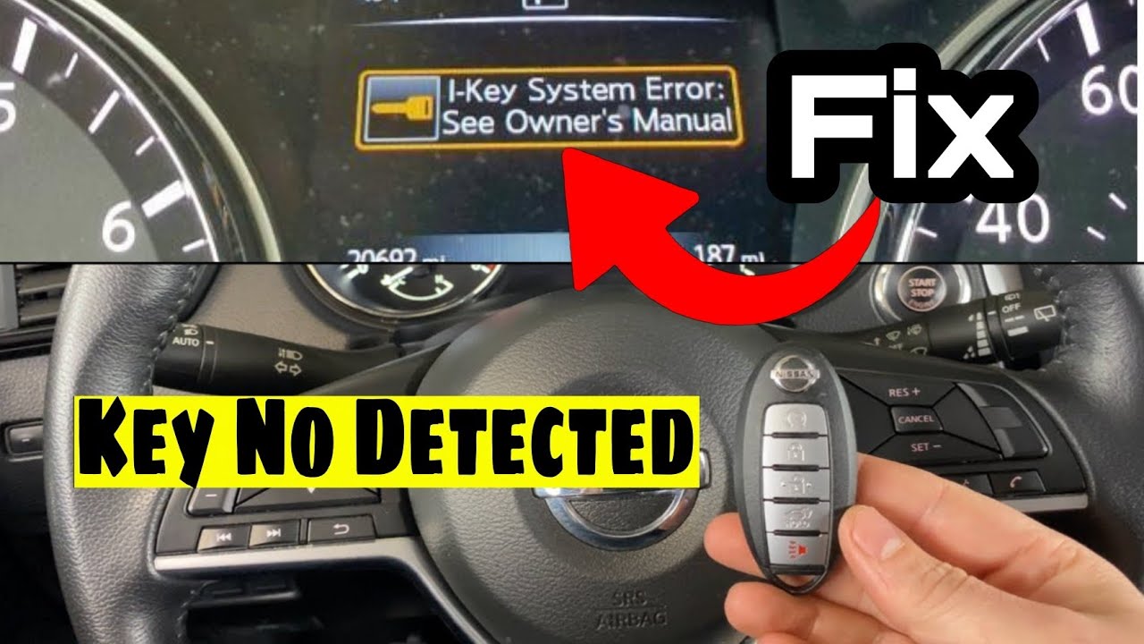 Nissan altima 2017 No Key detected || incorrect key id || Easy and fast fix