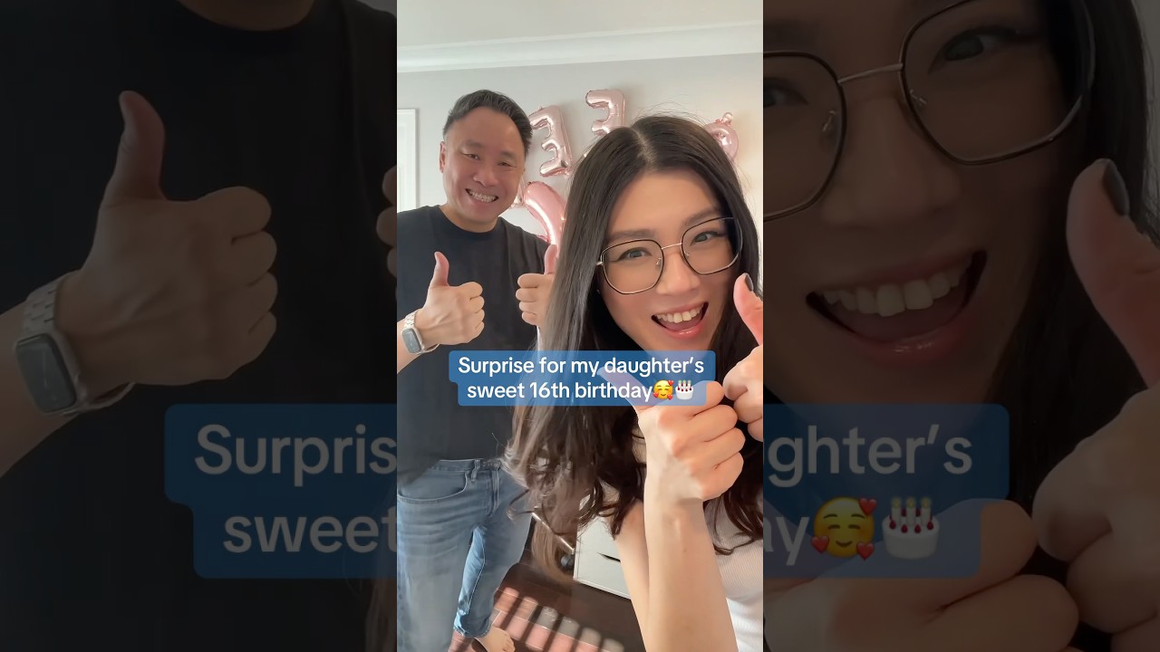Surprise for my daughter’s sweet 16th birthday 🥰🎂