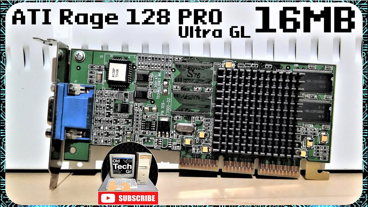 ATI Rage 128 PRO Ultra GL 16MB SDRAM 109-73100-02 Graphics Card AGP