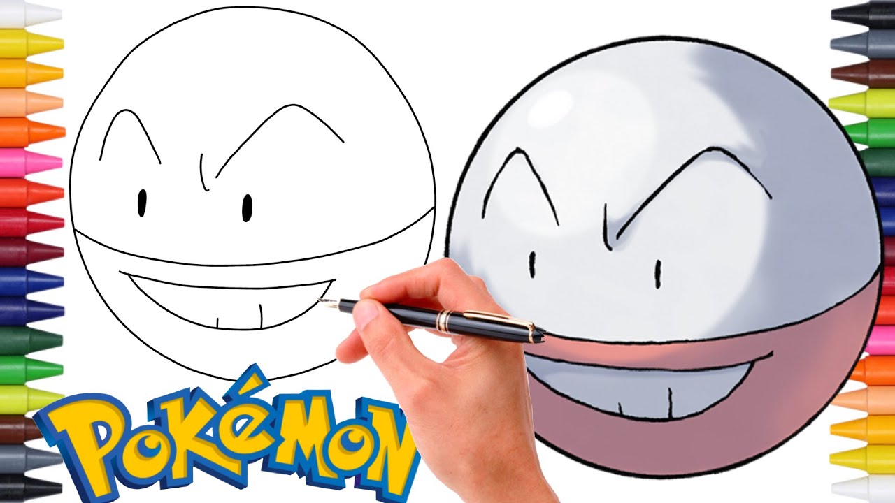 Comment Dessiner LE POK&Eacute;MON &Eacute;LECTRODE FACILEMENT ! #101 | G&Eacute;N&Eacute;RATION 1