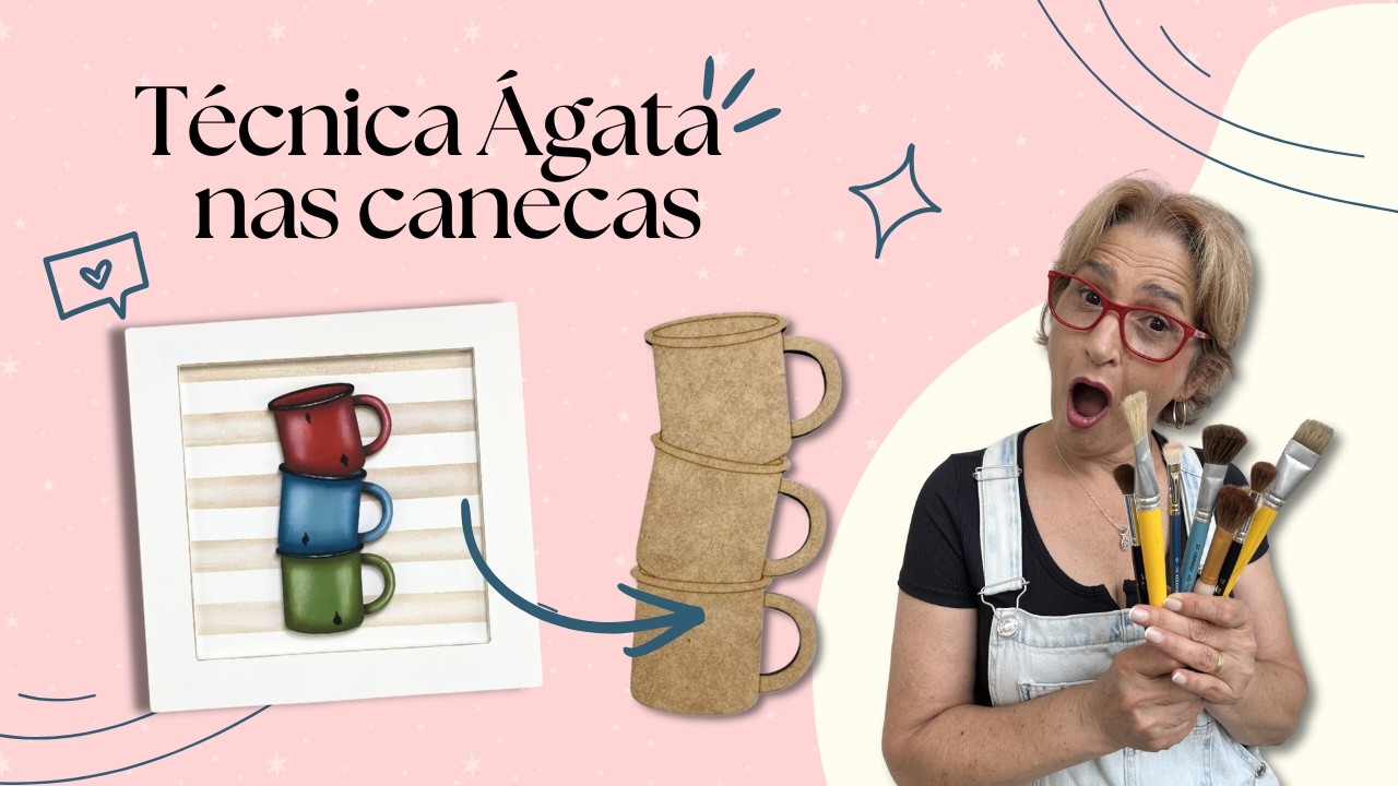 Técnica Ágata nas canecas + SORTEIO Especial para Membros! 🎁😮