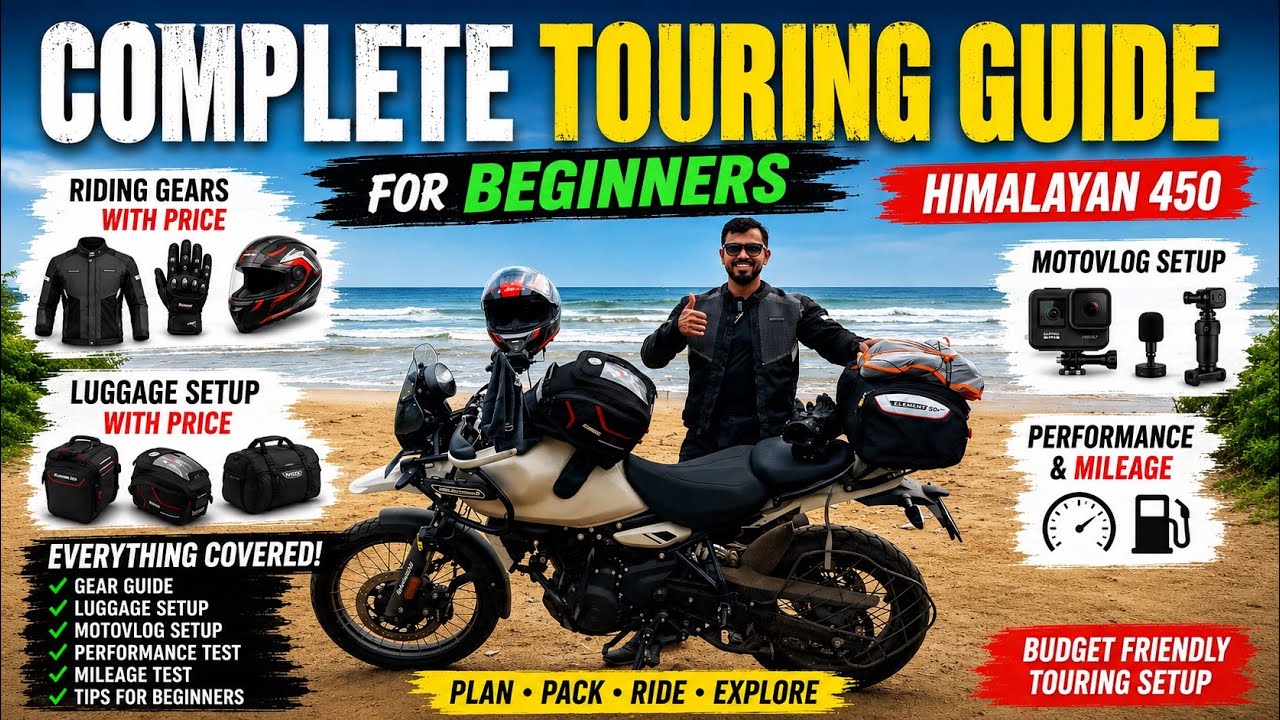 Himalayan 450 Touring Setup | Riding Gears + Luggage Setup + MotoVlog Setup | Tips ✅