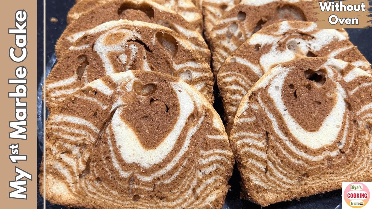 I Tried Making The Perfect Marble Tea Cake| No Oven,No Beater | Perfect For Beginners