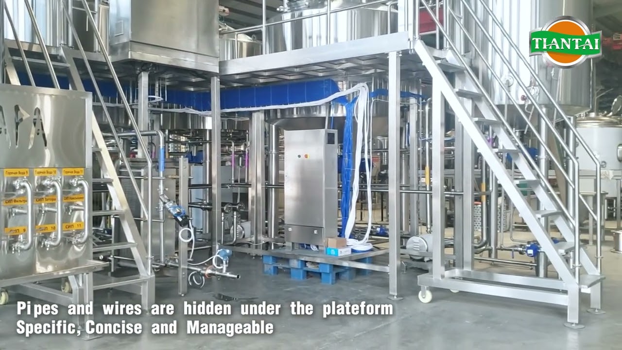 Tiantai turn key craft beer brewing solution: 3000L brewery equipment #brewing #brewery #equipment