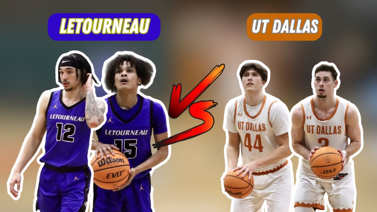 NCAA D3 Basketball! UT Dallas vs LeTourneau! Big Time Game!