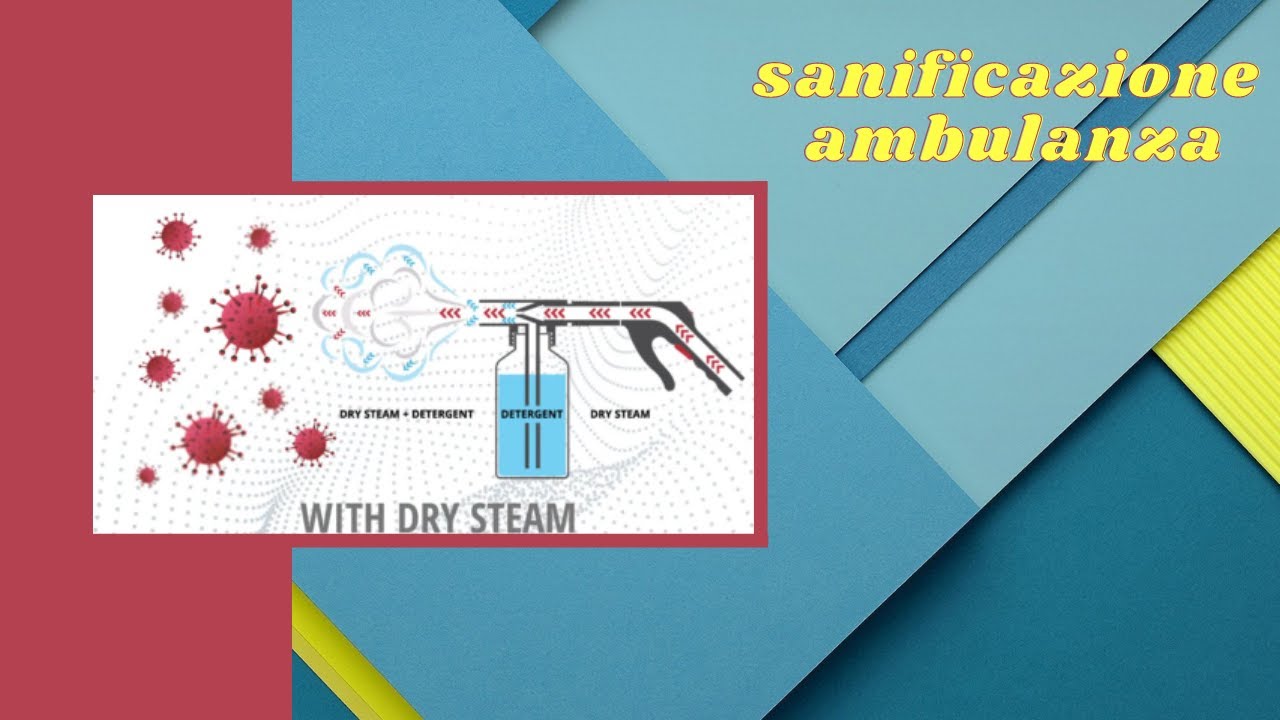 Sanificazione ambulanza con vapore saturo secco